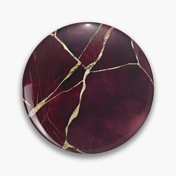 Item preview, Abstract Burgundy and Gold Marble Design designed and sold by ZedColors.