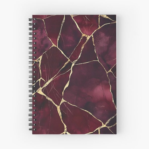 Item preview, Abstract Burgundy and Gold Marble Design designed and sold by ZedColors.