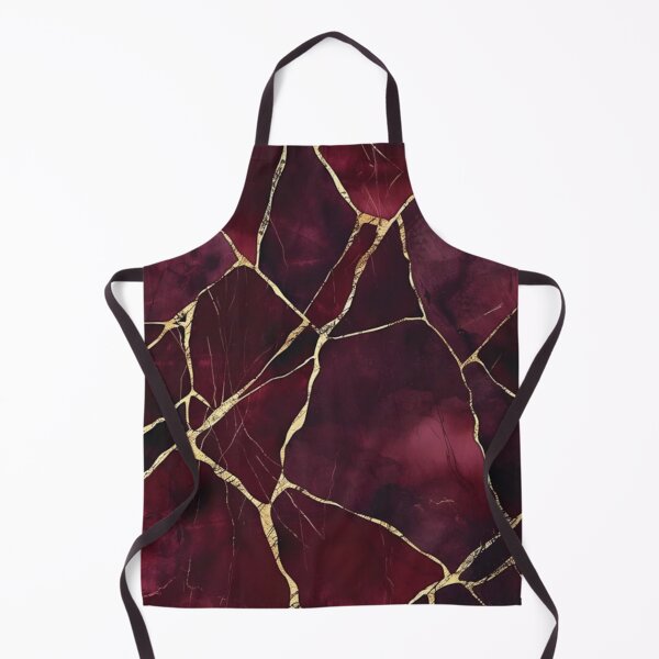 Item preview, Abstract Burgundy and Gold Marble Design designed and sold by ZedColors.