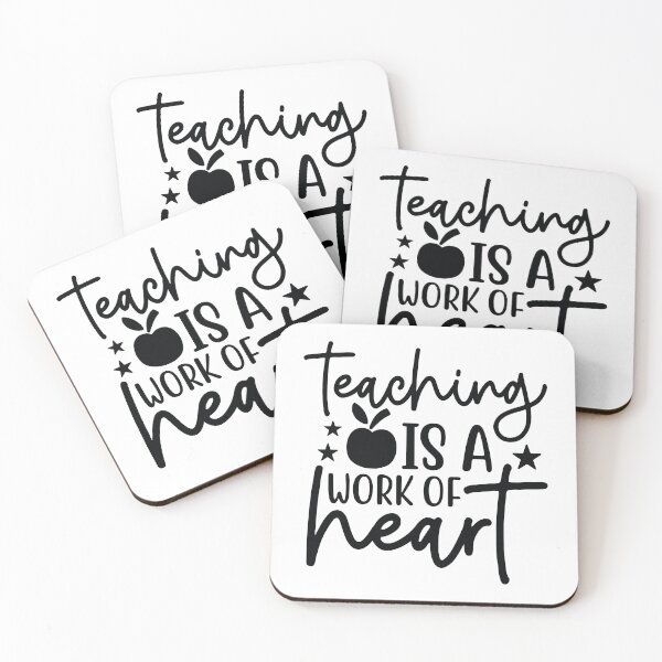 Item preview, Teaching Is A Work Of Heart - Inspirational School Mentor Gift designed and sold by FuzionRaptor.