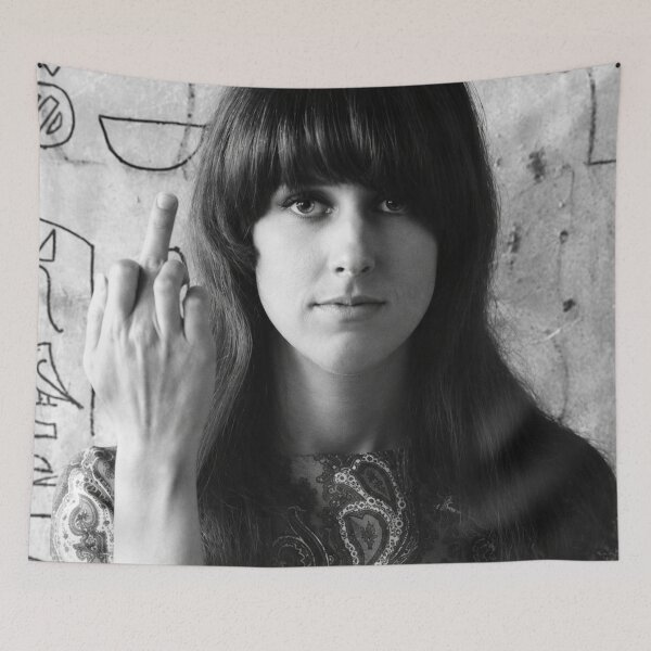 Item preview, Grace Slick Vintage Black and White designed and sold by Velvet-Howl.