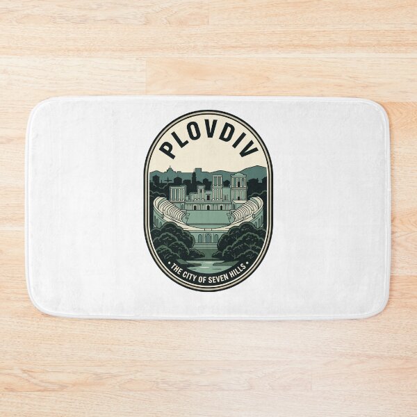 Item preview, Vintage Plovdiv Bulgaria Ancient Roman Theatre Badge designed and sold by k3rstman1.