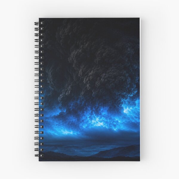 Item preview, Volcanic Dark Sky Blue Horizon Art designed and sold by irfanshikh.