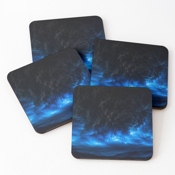 Item preview, Volcanic Dark Sky Blue Horizon Art designed and sold by irfanshikh.
