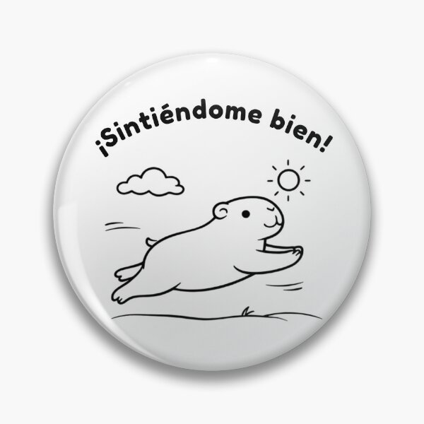 Item preview, Spanish Feeling Good Capibara  – Cute Minimalist Design designed and sold by PAPIRO SIGLO XXI.