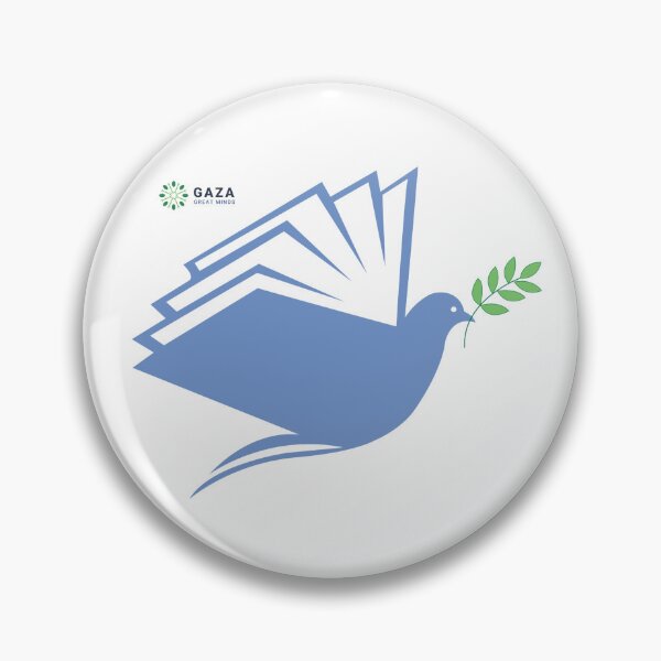 Item preview, Dove Book Peace, Light Blue - Gaza Great Minds Logo, UL designed and sold by Gaza Great Minds .