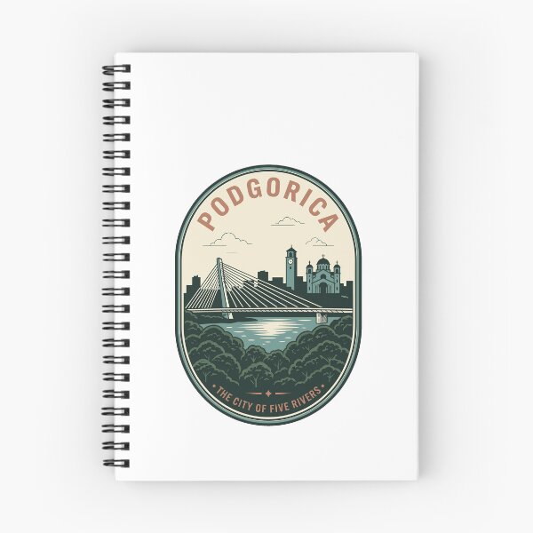 Item preview, Vintage Podgorica Montenegro Millennium Bridge Travel Badge designed and sold by k3rstman1.