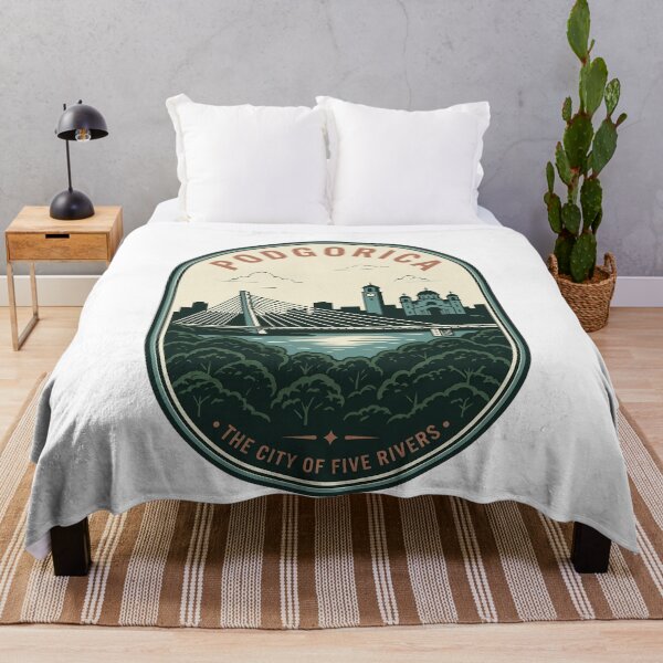 Item preview, Vintage Podgorica Montenegro Millennium Bridge Travel Badge designed and sold by k3rstman1.