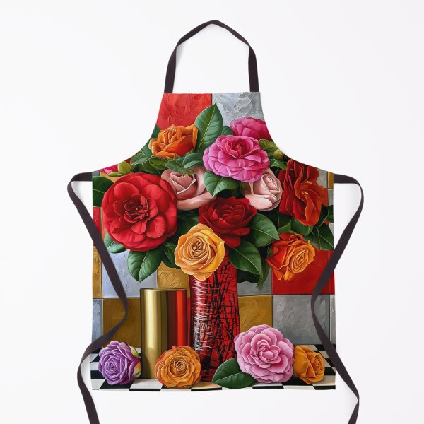 Item preview, Picasso Camellia Reverie – Cubist Floral Bouquet Art designed and sold by VelvetThornsArt.