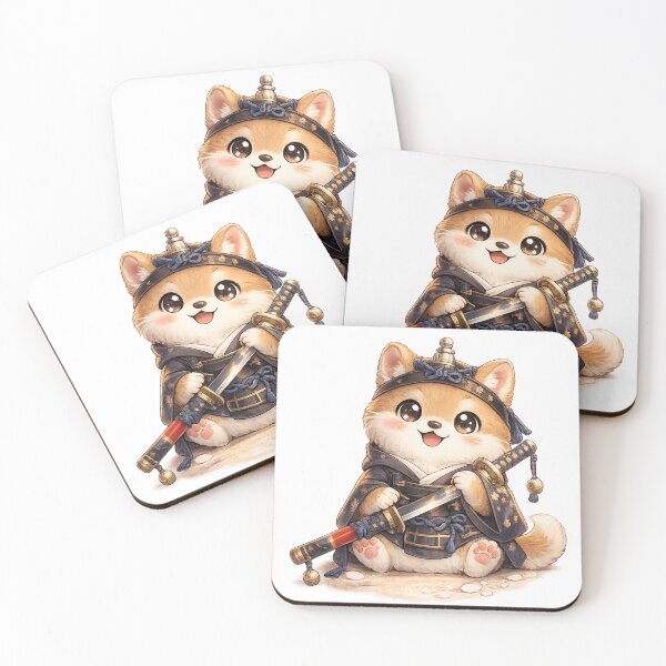 Item preview, Cute Shiba Samurai With Sword designed and sold by neonvael.