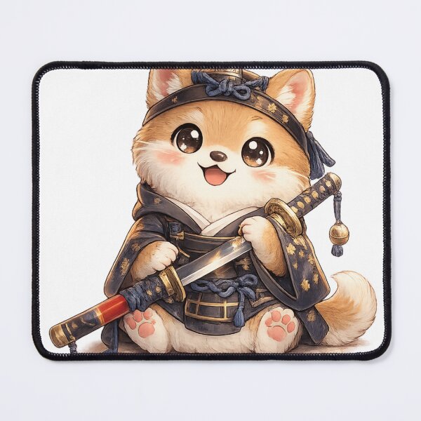 Item preview, Cute Shiba Samurai With Sword designed and sold by neonvael.