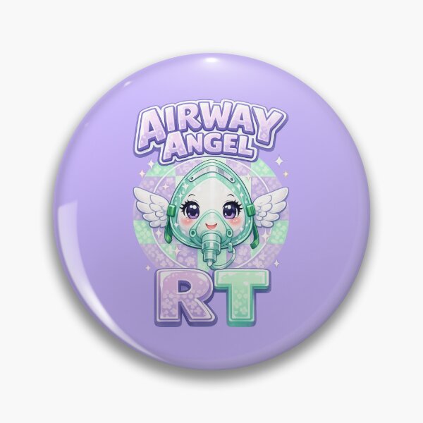 Item preview, Cute Kawaii Oxygen Mask Angel Respiratory Therapist Gift Design for Respiratory Care Week Nurse Life RT Pastel Aesthetic POD Art designed and sold by ClinicalHubs.