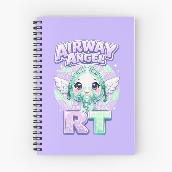 Item preview, Cute Kawaii Oxygen Mask Angel Respiratory Therapist Gift Design for Respiratory Care Week Nurse Life RT Pastel Aesthetic POD Art designed and sold by ClinicalHubs.