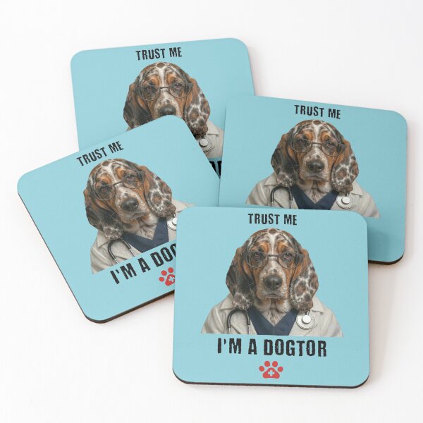 Item preview, Trust Me I'm A Dogtor Funny Vet Canine Pun designed and sold by d247.