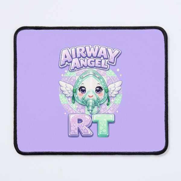 Item preview, Cute Kawaii Oxygen Mask Angel Respiratory Therapist Gift Design for Respiratory Care Week Nurse Life RT Pastel Aesthetic POD Art designed and sold by ClinicalHubs.
