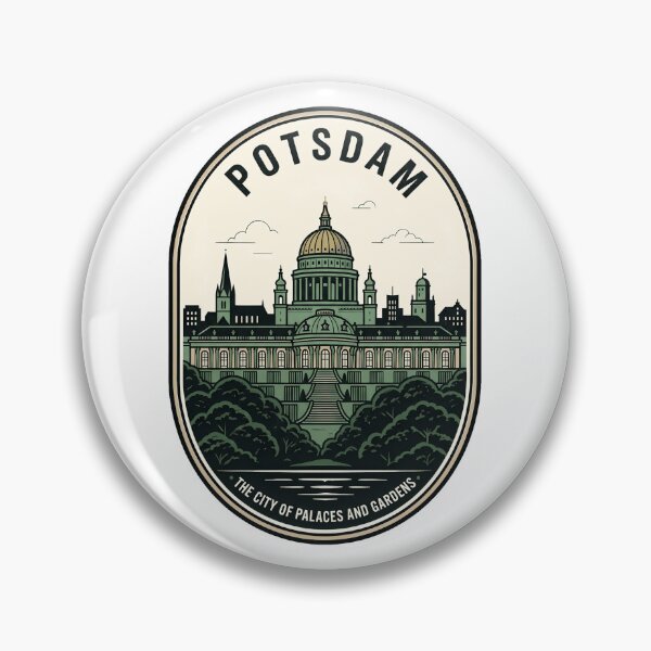 Item preview, Vintage Potsdam Germany Sanssouci Palace Travel Badge designed and sold by k3rstman1.