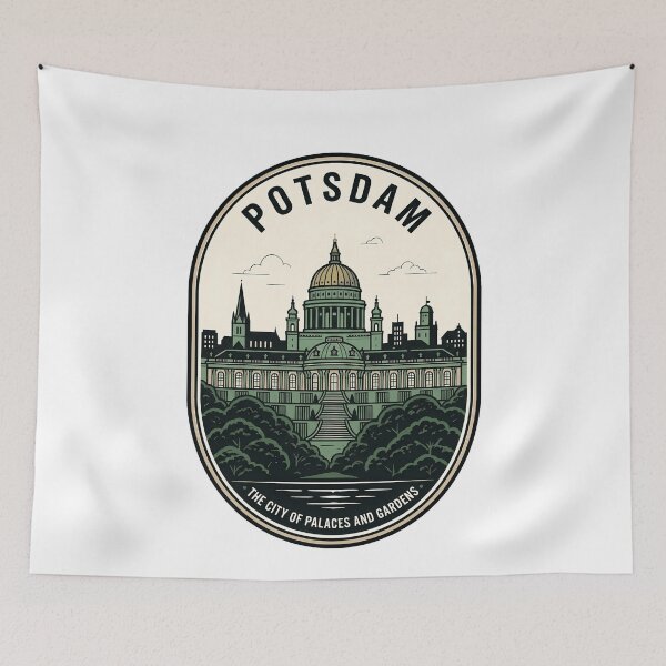 Item preview, Vintage Potsdam Germany Sanssouci Palace Travel Badge designed and sold by k3rstman1.