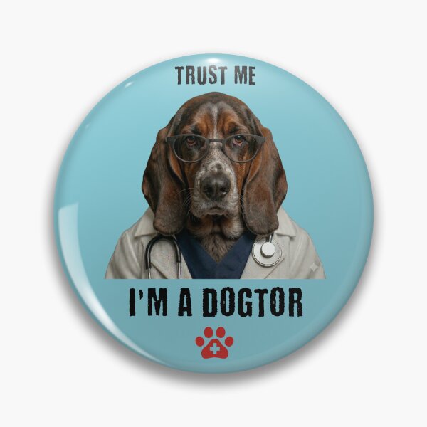 Item preview, Trust Me I'm A Dogtor Funny Basset Hound Vet Canine designed and sold by d247.