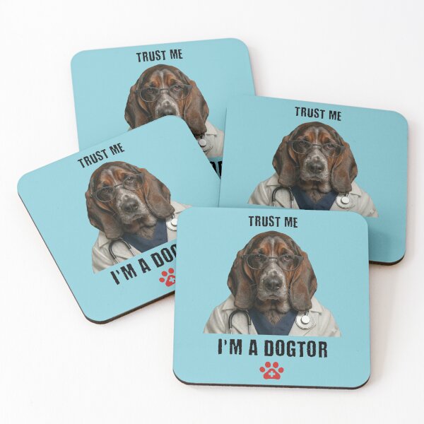 Item preview, Trust Me I'm A Dogtor Funny Basset Hound Vet Canine designed and sold by d247.