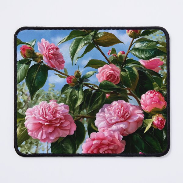 Item preview, Monet Camellia Garden – Romantic Impressionist Floral Art designed and sold by VelvetThornsArt.