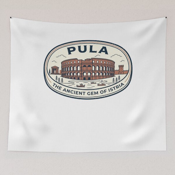 Item preview, Pula Istria Croatia Ancient Roman Amphitheatre Badge designed and sold by k3rstman1.