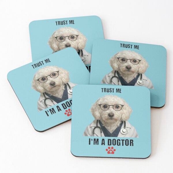 Item preview, Trust Me I'm A Dogtor Funny Veterinarian Dog designed and sold by d247.