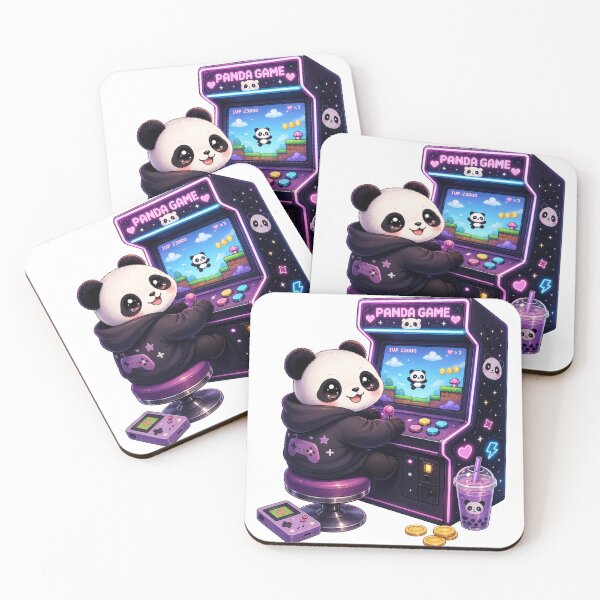 Item preview, Cute Panda Gamer Arcade designed and sold by neonvael.