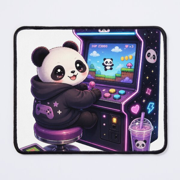 Item preview, Cute Panda Gamer Arcade designed and sold by neonvael.