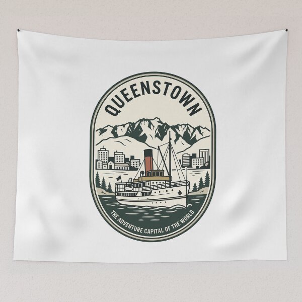 Item preview, Vintage Queenstown New Zealand Adventure Capital Travel designed and sold by k3rstman1.