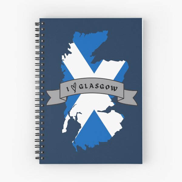 Item preview, I Love Glasgow on a Scotland Map with Saltire Flag designed and sold by S-and-W-4ever.