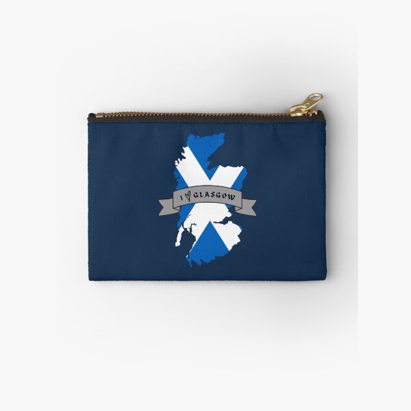 Item preview, I Love Glasgow on a Scotland Map with Saltire Flag designed and sold by S-and-W-4ever.