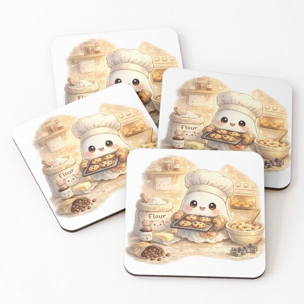 Item preview, Cute Ghost Baker With Cookies designed and sold by neonvael.