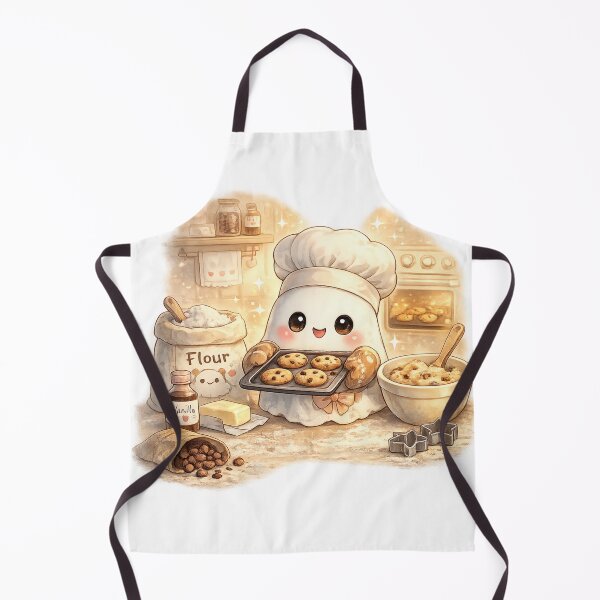 Item preview, Cute Ghost Baker With Cookies designed and sold by neonvael.