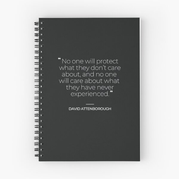 Item preview, David Attenborough Famous Quotes designed and sold by TonsPOD.