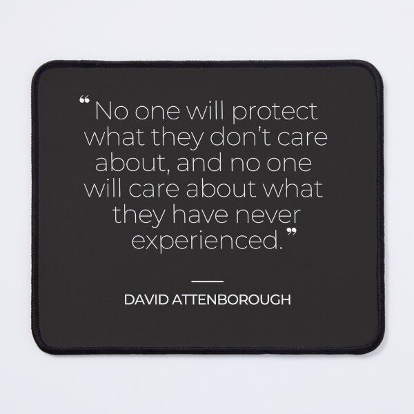 Item preview, David Attenborough Famous Quotes designed and sold by TonsPOD.
