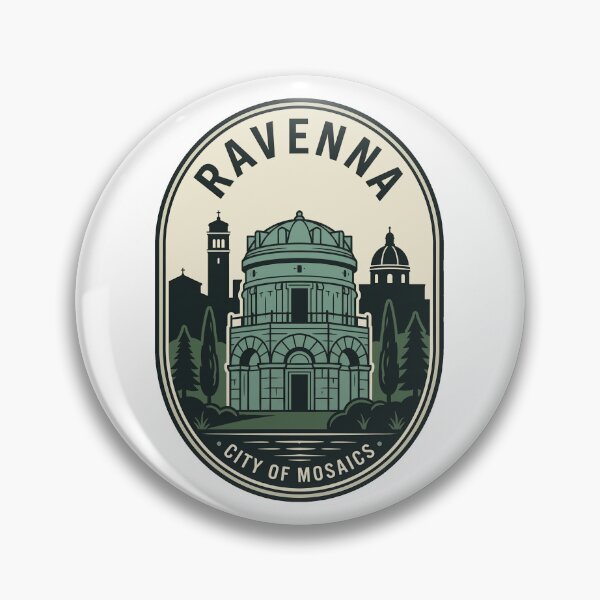 Item preview, Vintage Ravenna Italy City of Mosaics Badge designed and sold by k3rstman1.