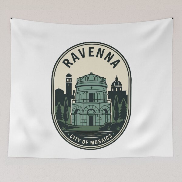 Item preview, Vintage Ravenna Italy City of Mosaics Badge designed and sold by k3rstman1.