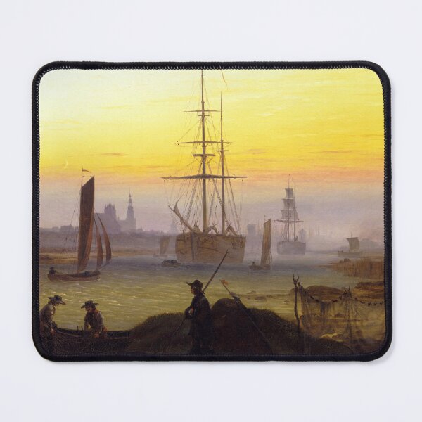 Item preview, The port of Greifswald. Caspar David Friedrich designed and sold by likiska.
