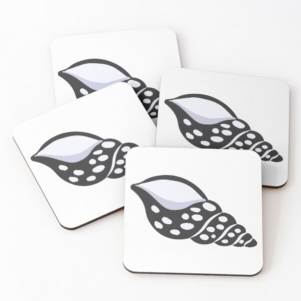 Item preview, Black and White Seashell Illustration designed and sold by BetweenForms.