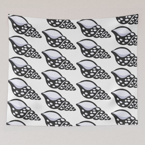 Item preview, Black and White Seashell Illustration designed and sold by BetweenForms.
