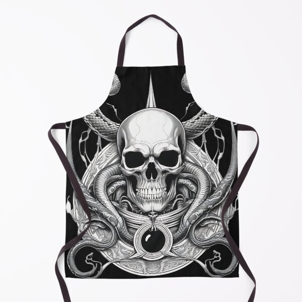 Item preview, Gothic Snake Serpent Skull Engraving designed and sold by DarkOriginArts.