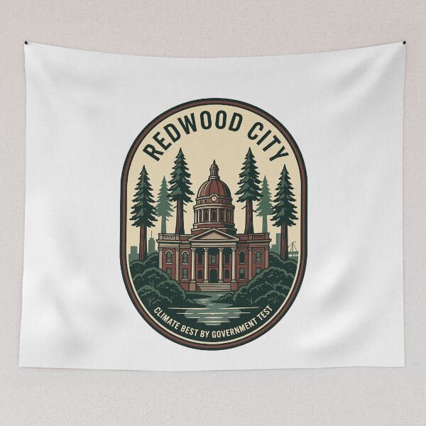 Item preview, Vintage Redwood City California Travel Badge designed and sold by k3rstman1.