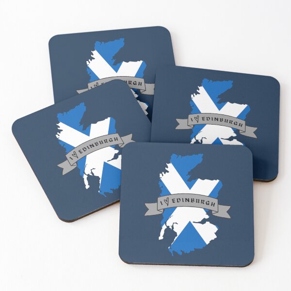 Item preview, I Love Edinburgh on a Scotland Map with Saltire Flag designed and sold by S-and-W-4ever.