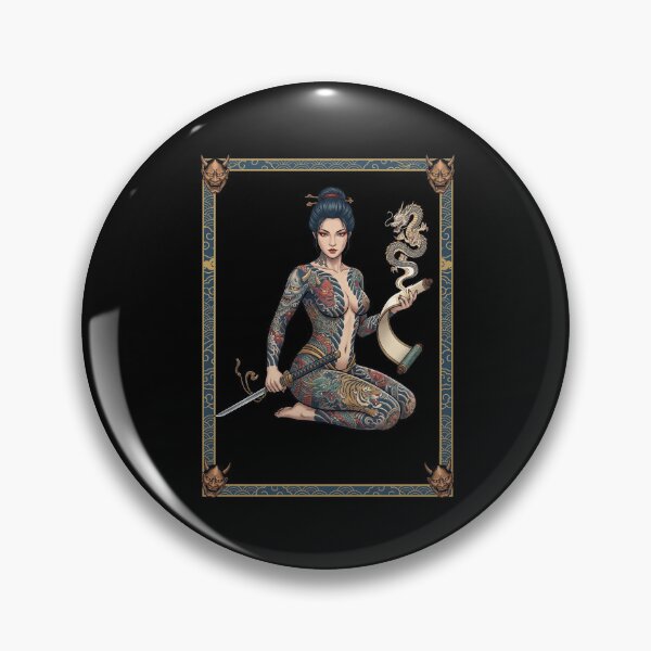 Item preview, Traditional Japanese Tattoo Woman designed and sold by TeeARTHY.