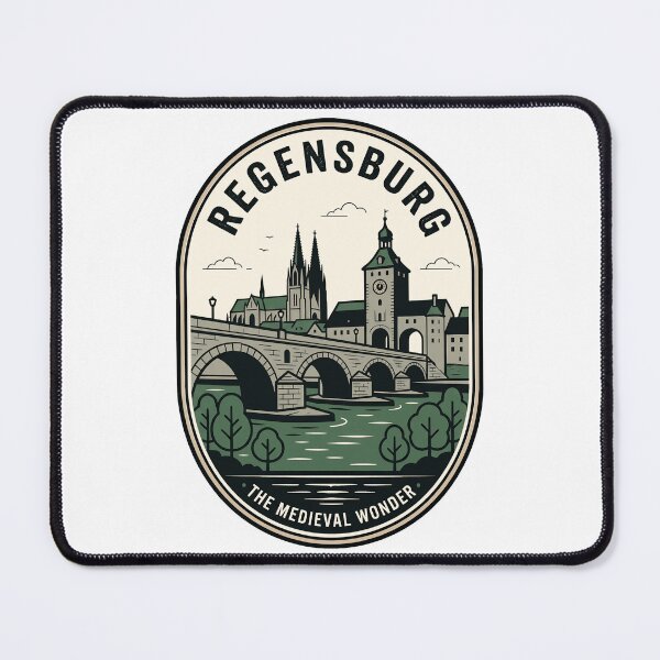 Item preview, Regensburg Germany Medieval Stone Bridge Skyline designed and sold by k3rstman1.