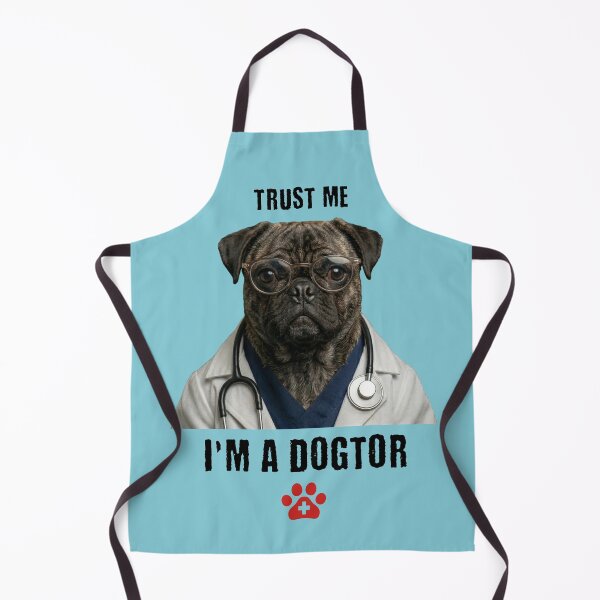 Item preview, Trust Me I'm A Dogtor Funny Pug Dog Doctor designed and sold by d247.