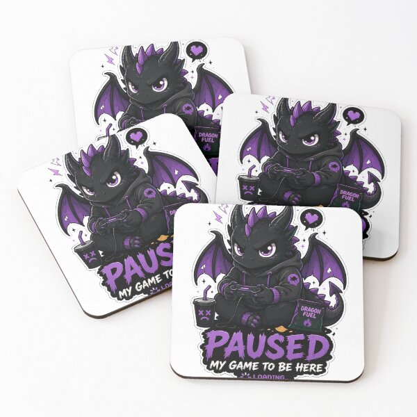 Item preview, Paused My Game Dragon Gamer designed and sold by neonvael.