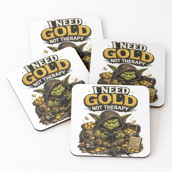 Item preview, I Need Gold Not Therapy Goblin Gamer designed and sold by neonvael.