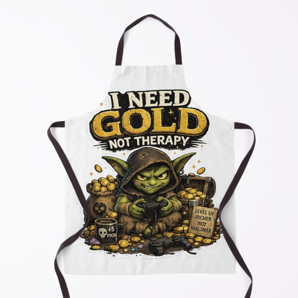 Item preview, I Need Gold Not Therapy Goblin Gamer designed and sold by neonvael.