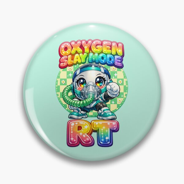 Item preview, Cute Kawaii Oxygen Mask Respiratory Therapist Nurse Week RT Pride Medical Worker Rainbow Candy Meme Checkered Design designed and sold by ClinicalHubs.